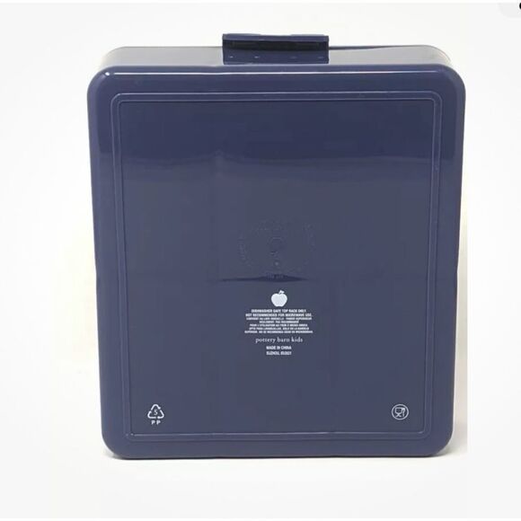 Pottery Barn Kids Spencer All-In-One Recycled Bento Box Lunch Container in Navy - Picture 6 of 8